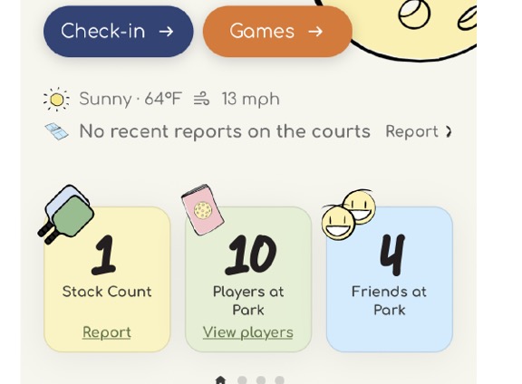 Park status & friend finding