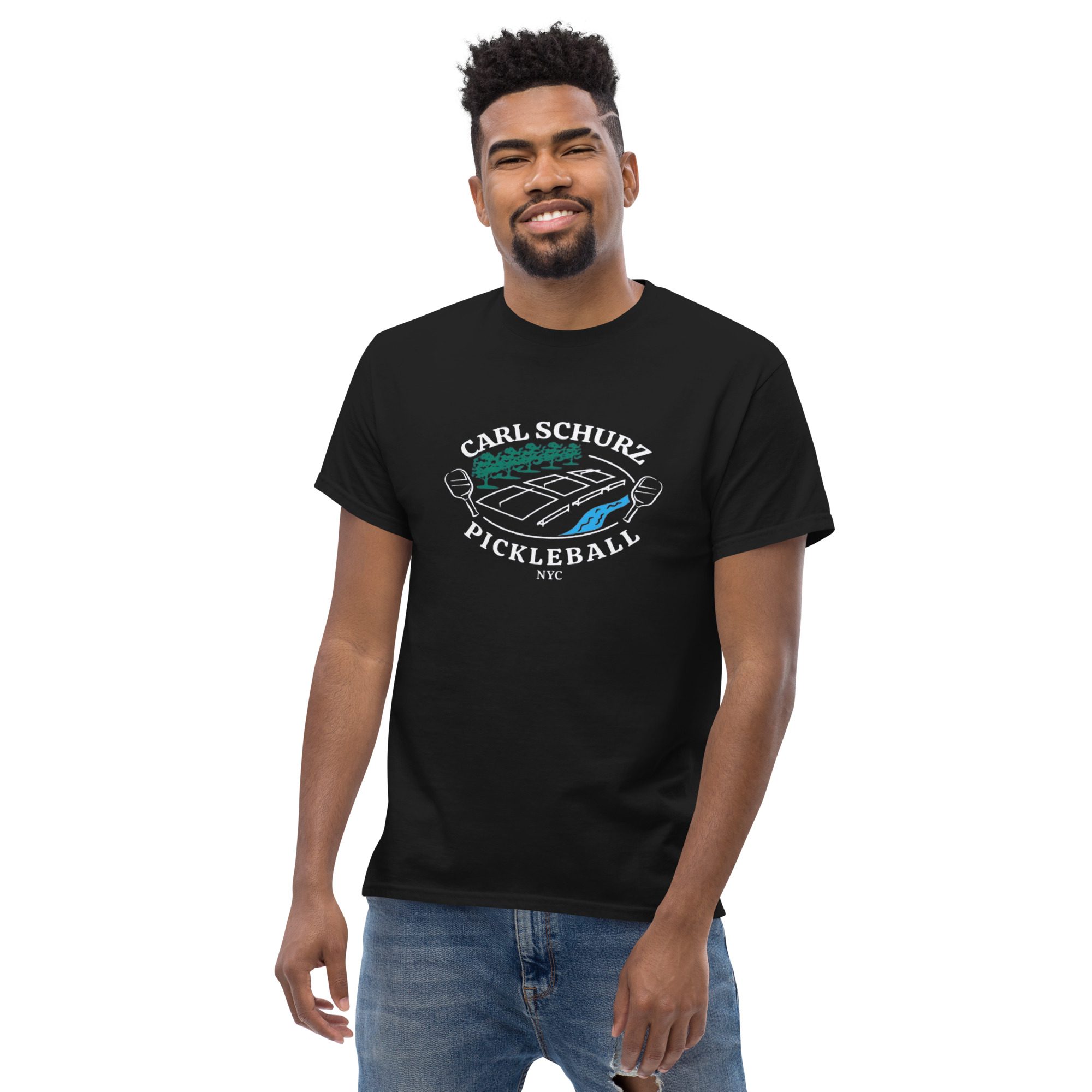 Carl Schurz Pickleball Casual Tee - Darks - Image 7