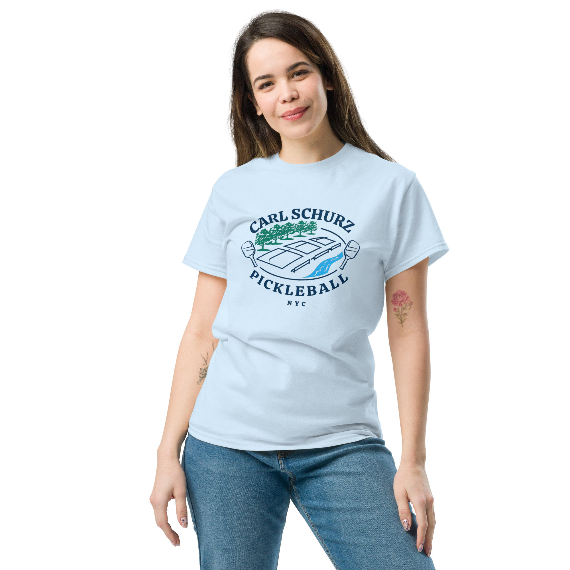 Carl Schurz Pickleball Casual Tee - Lights - Image 5