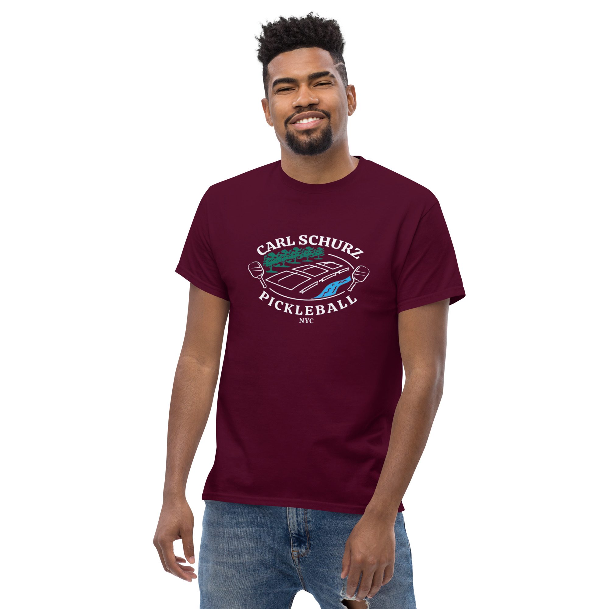 Carl Schurz Pickleball Casual Tee - Darks