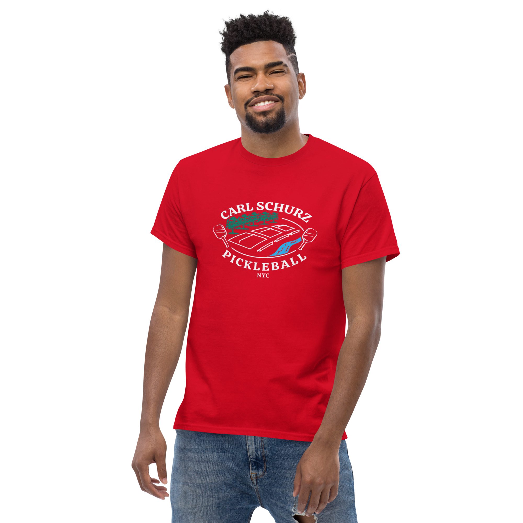 Carl Schurz Pickleball Casual Tee - Darks - Image 9