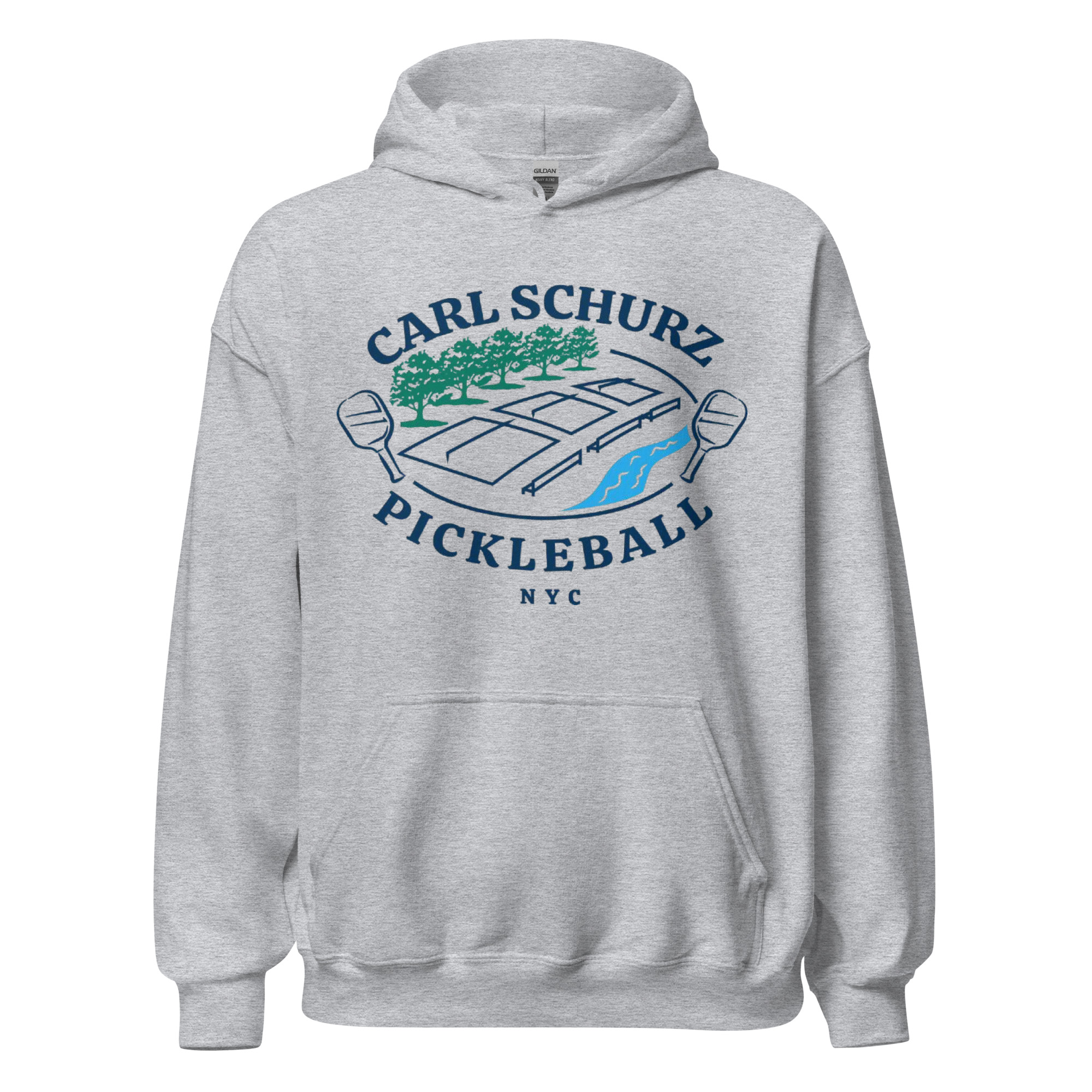 Carl Schurz Pickleball Hoodie - Lights - Image 5