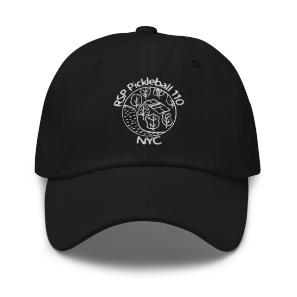 RSP 110 Cotton Hat Black with White Logo