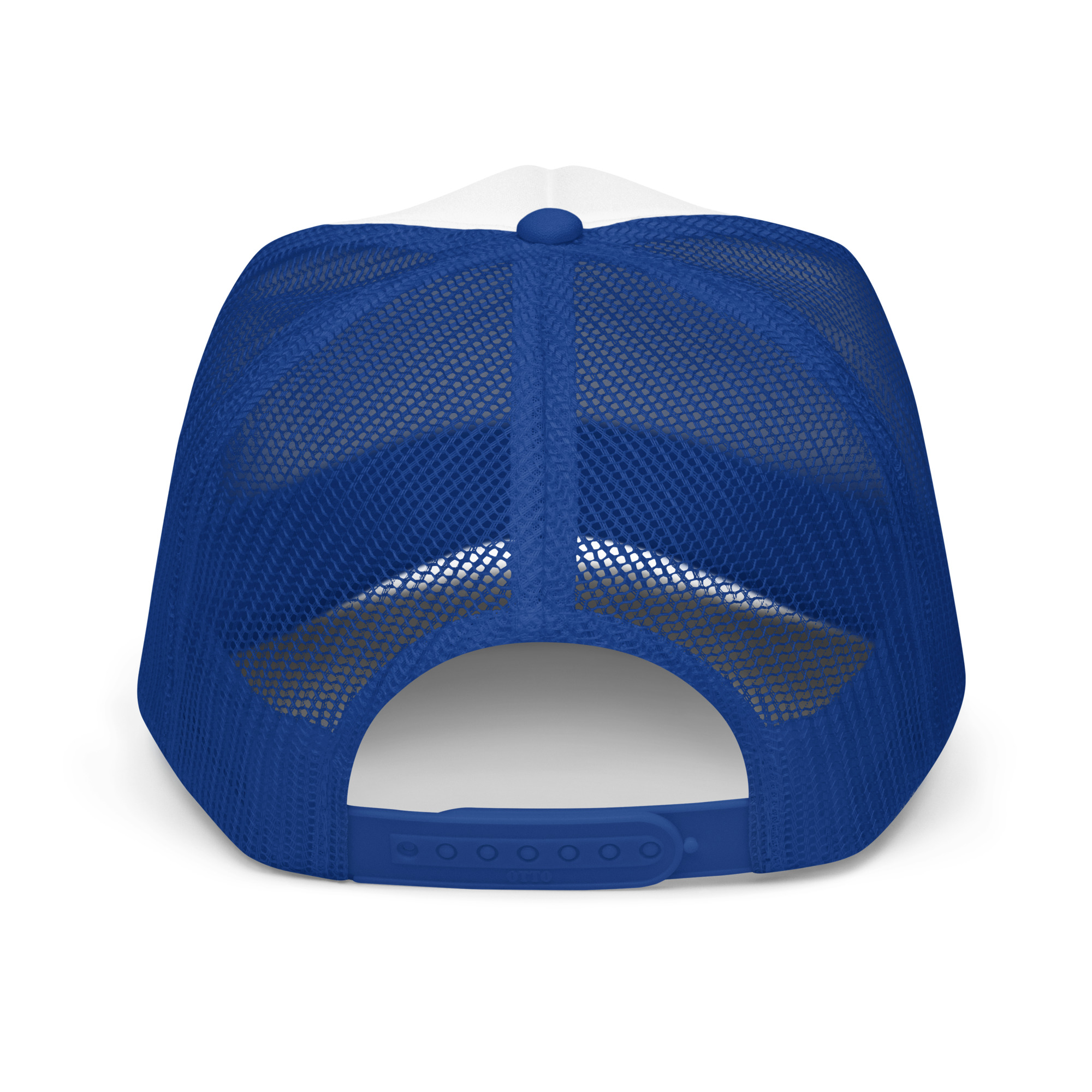 RSP 110 Foam Trucker Hat - Blue Logo - Image 3